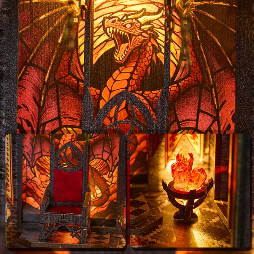 EMBER THRONE 3-D WOODEN MINIATURE BOOK NOOK KIT