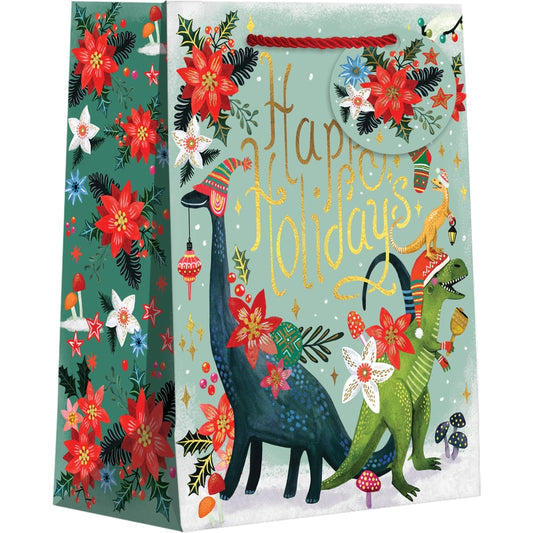 HOLIDAY DINOSAURS GIFT BAG