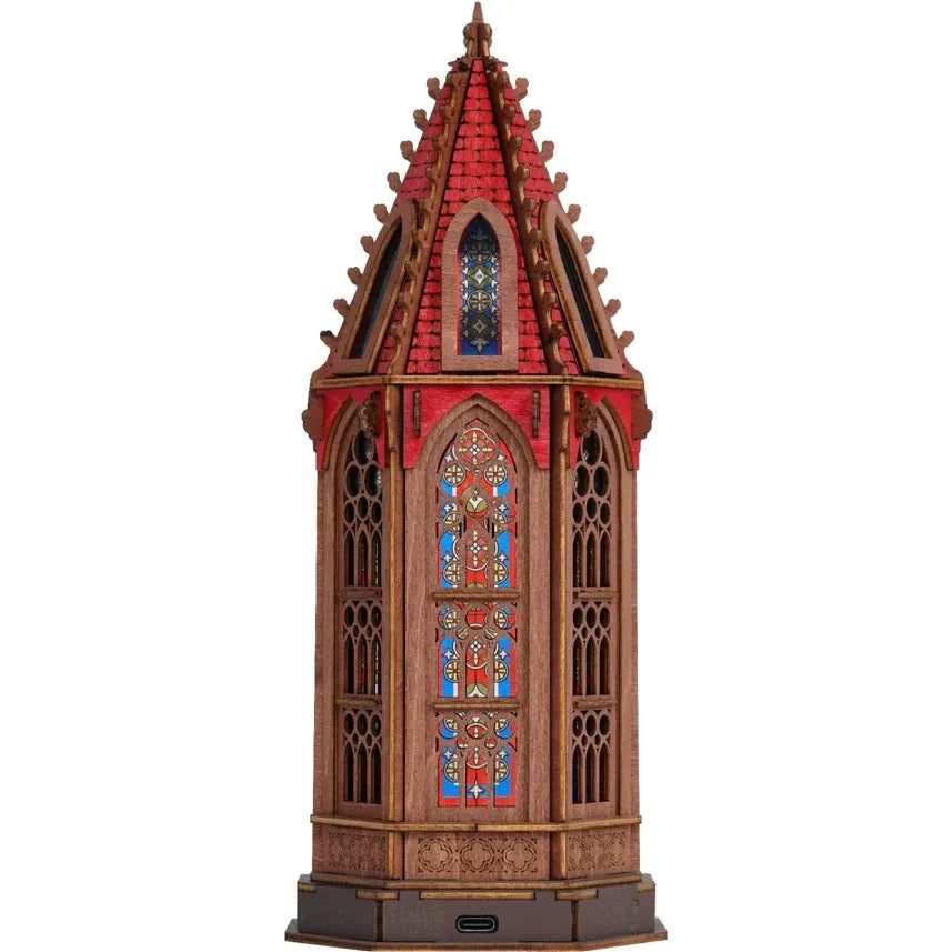 GEOMETRIC CATHEDRAL 3D WOODEN PUZZLE KIT