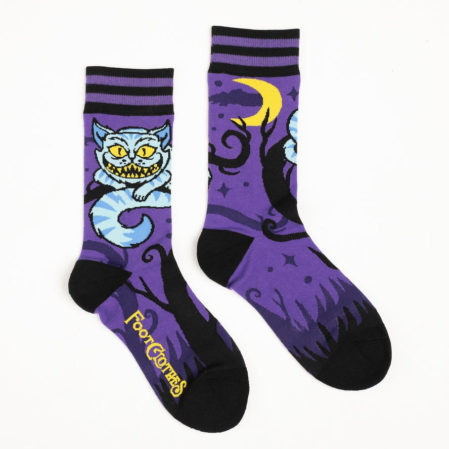 CHESIRE CATS CREW SOCKS BY FOOTCLOTHES
