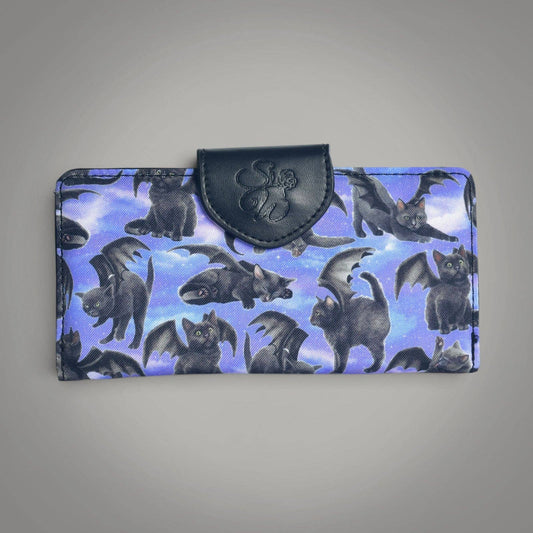 BATTY CATS LONG WALLET