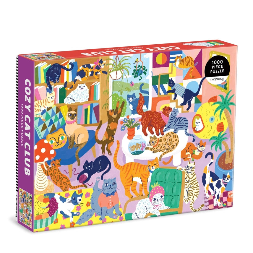 COZY CAT CLUB 1000 PIECE JIGSAW PUZZLE