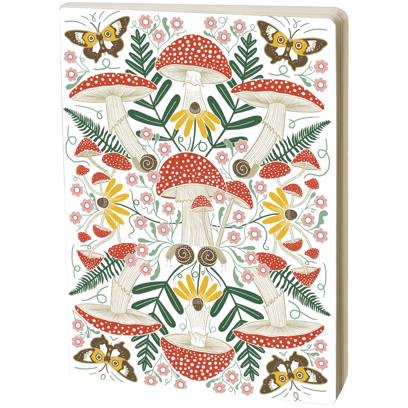 MUSHROOM FOLK ART BLANK JOURNAL