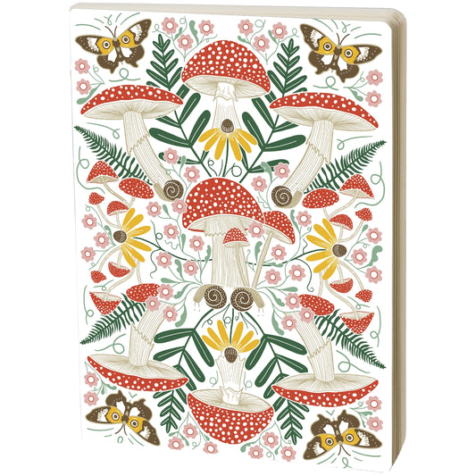 MUSHROOM FOLK ART BLANK JOURNAL