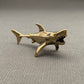 MINIATURE BRASS GREAT WHITE SHARK