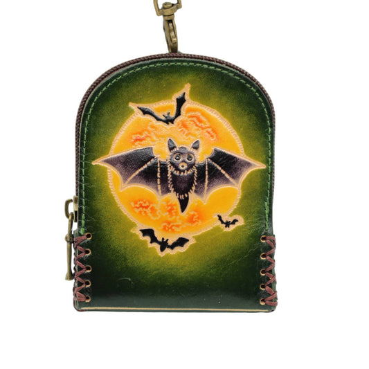 LEATHER BAT MINI BACKPACK COIN PURSE