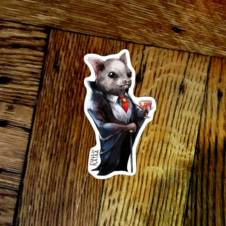 GENTLEMAN VAMPIRE BAT STICKER – Games and Stuff