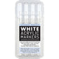WHITE ACRYLIC MARKER SET