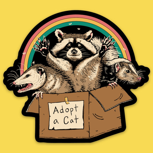 ADOPT A CAT STICKER