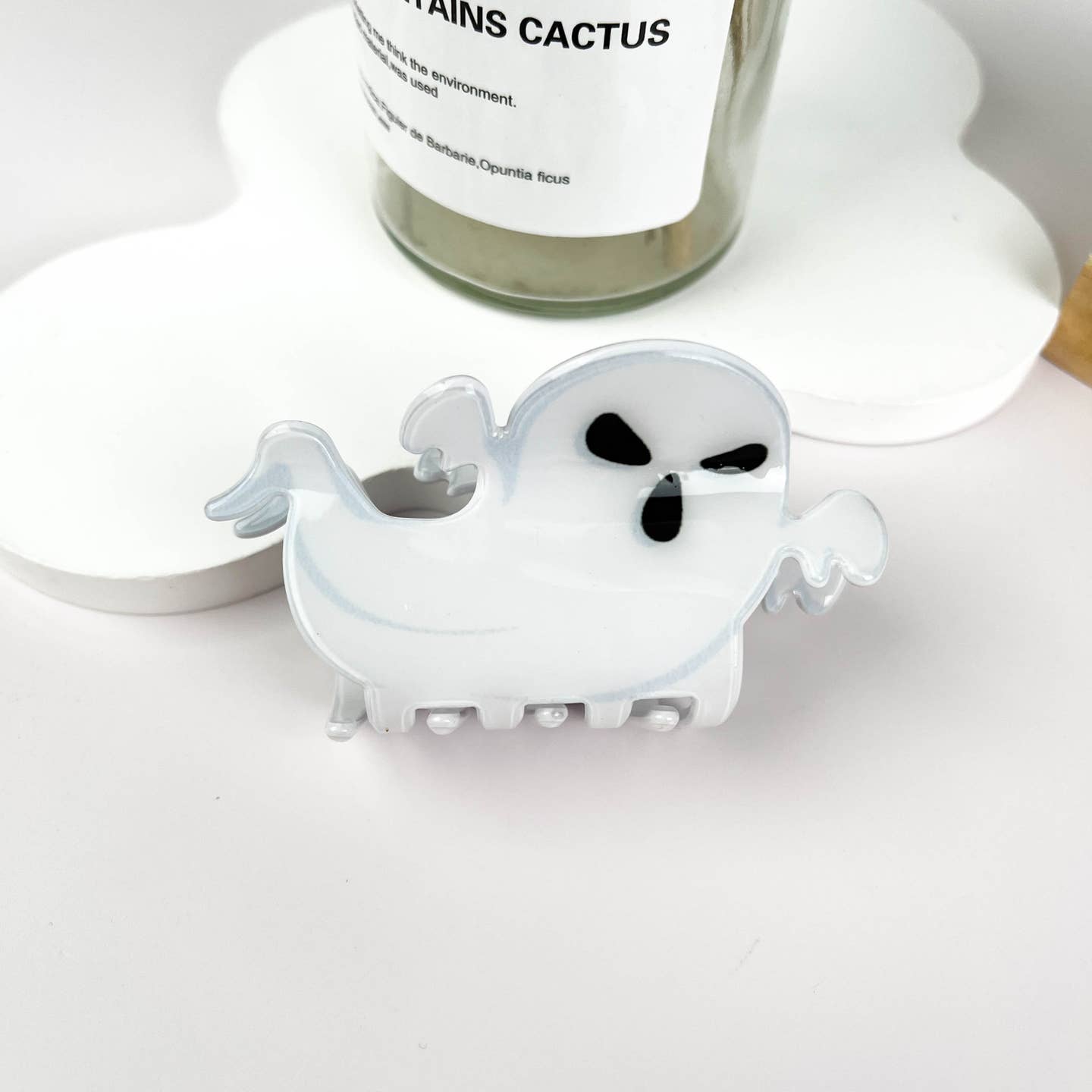 SPOOKY FLYING GHOST HAIR CLAW CLIP