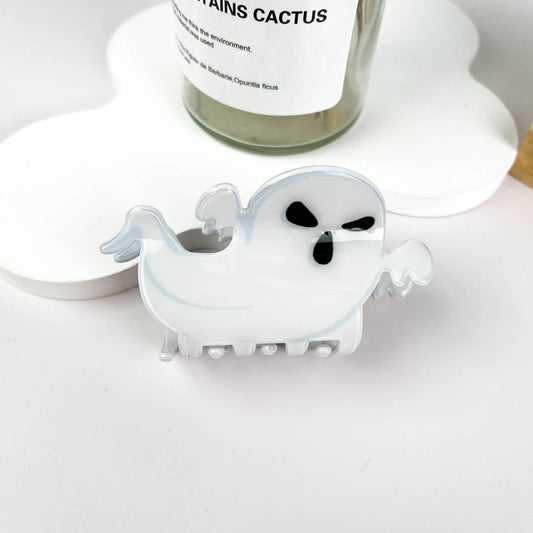 SPOOKY FLYING GHOST HAIR CLAW CLIP