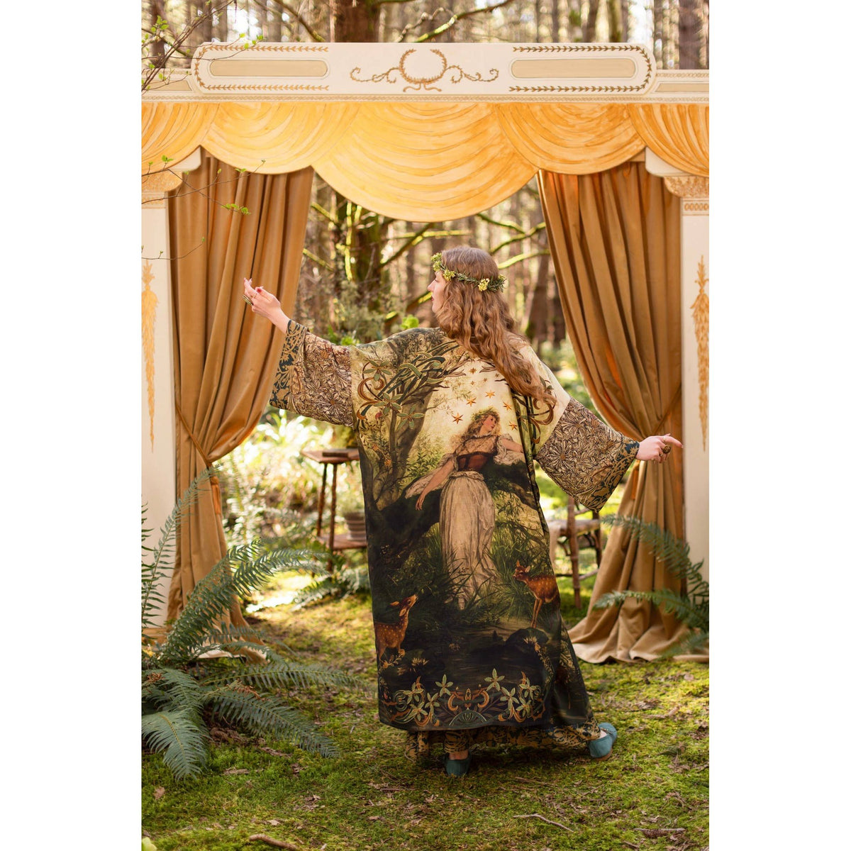 THE DAWNING OPERA DUSTER KIMONO ROBE FT. OPHELIA & FAWN BY MARKET OF STARS
