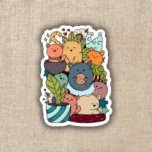 COZY CAT PILE STICKER