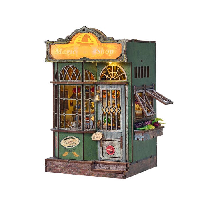 MAGIC SHOP 3-D WOODEN MINIATURE BOOK NOOK KIT