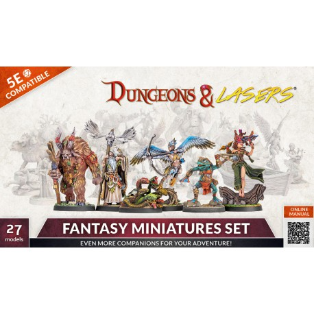 DUNGEONS & LASERS FANTASY MINIATURES SET
