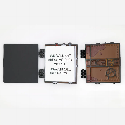 DUNGEON CRAWLER CARL DUNGEON ANARCHIST'S COOKBOOK ENAMEL PIN