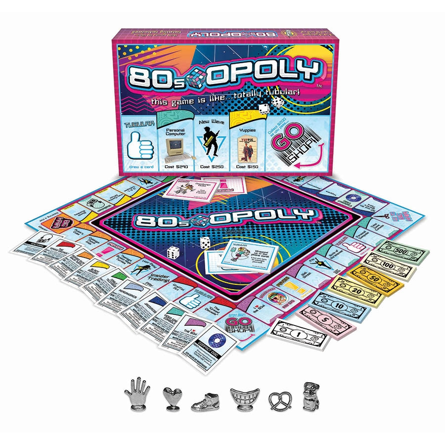 80s-OPOLY BOARD GAME