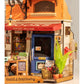 CORNER BOOKSTORE 3-D WOODEN MINIATURE KIT