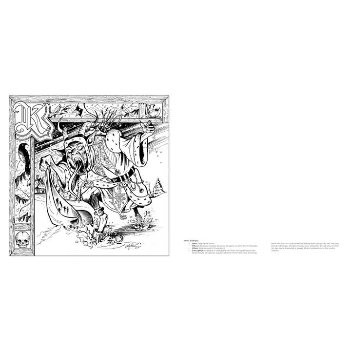 CREEPY KRAMPUS COLORING BOOK