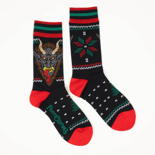 KRAMPUS SWEATER CREW SOCKS BY FOOTCLOTHES