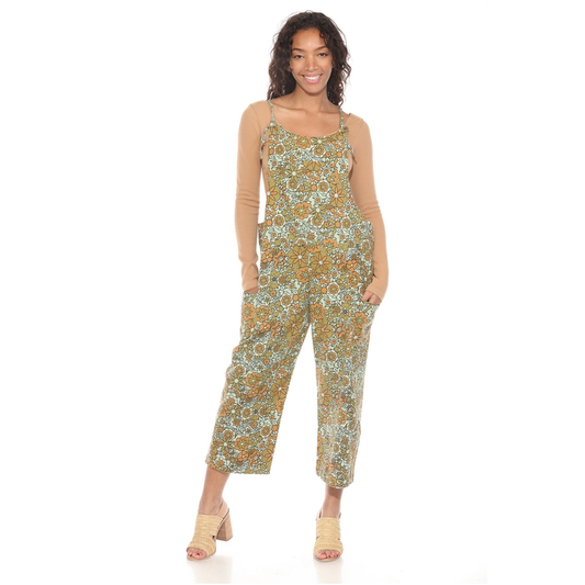 FLOWER POWER OVERSIZED OVERALLS