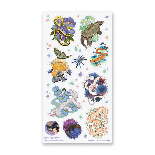 REMARKABLE REPTILES STICKER SHEET
