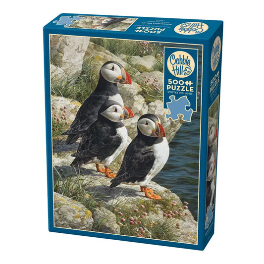 FISHERMAN'S WHARF PUFFINS 500PC PUZZLE