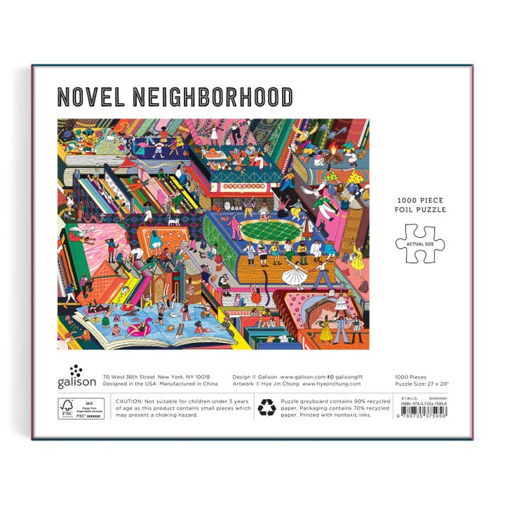 NOVEL NEIGHBORHOOD 1000PC FOIL PUZZLE