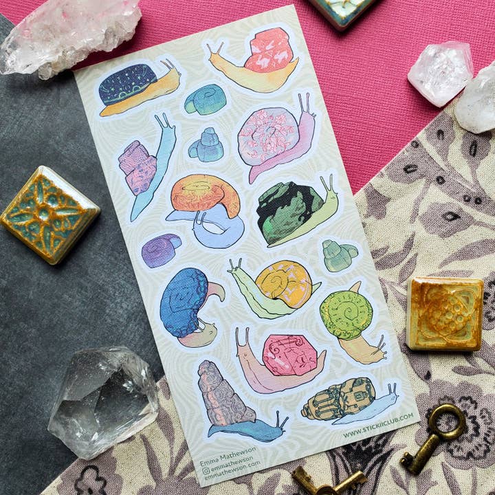 SNAIL TALES STICKER SHEET