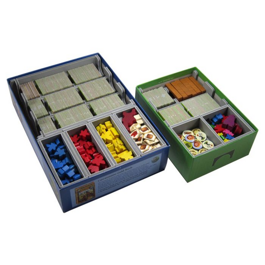 CARCASSONNE & EXPANSIONS FOLDED SPACE BOX ORGANIZER INSERT
