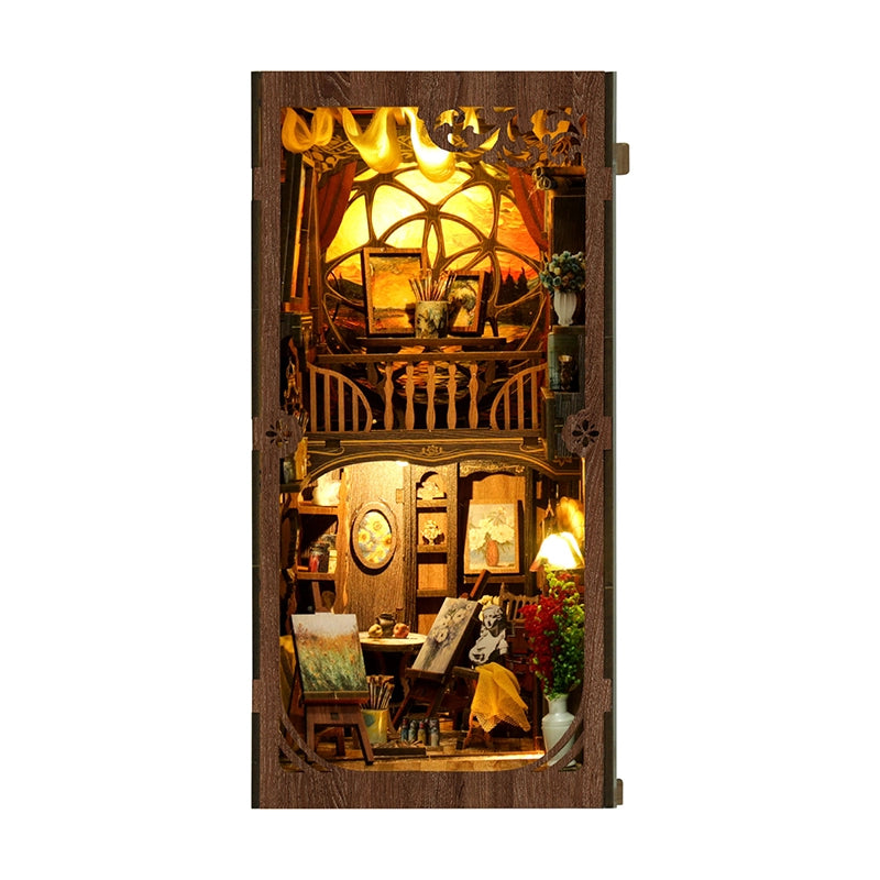GOLDEN TWILIGHT STUDIO BOOK NOOK 3D WOODEN PUZZLE KIT