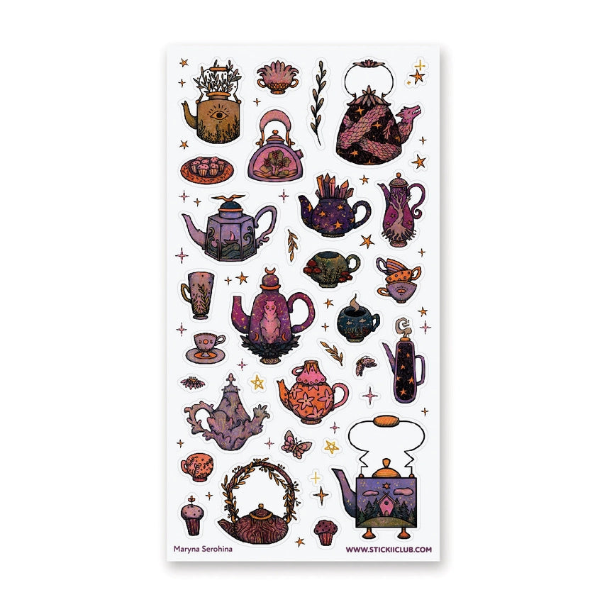 STARBREWED TEA PARTY STICKER SHEET