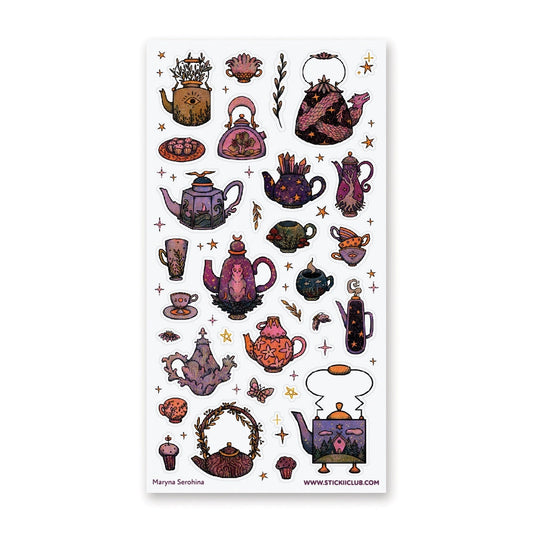 STARBREWED TEA PARTY STICKER SHEET