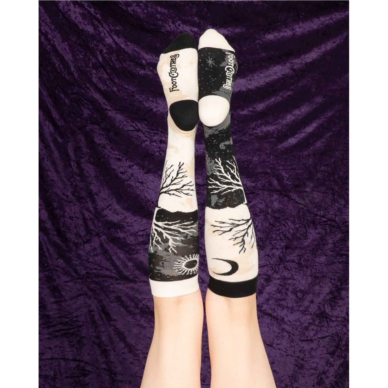 AS ABOVE SO BELOW TREE KNEE HIGH SOCKS BY FOOTCLOTHES