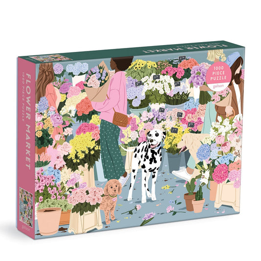 FLOWER MARKET 1000 PC JIGSAW PUZZLE