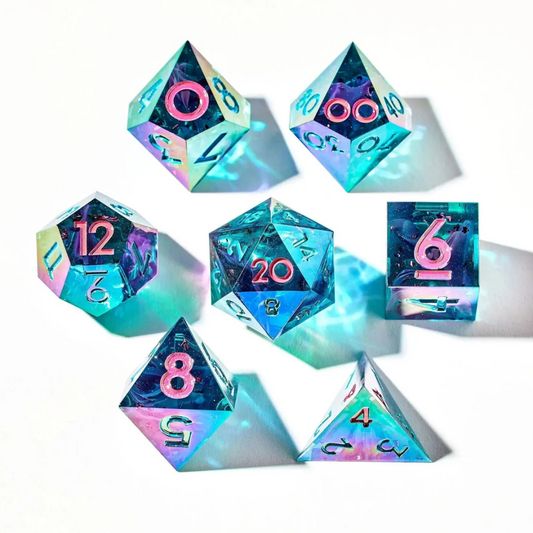 DISPEL FLUORITE FLOAT 7PC DICE SET
