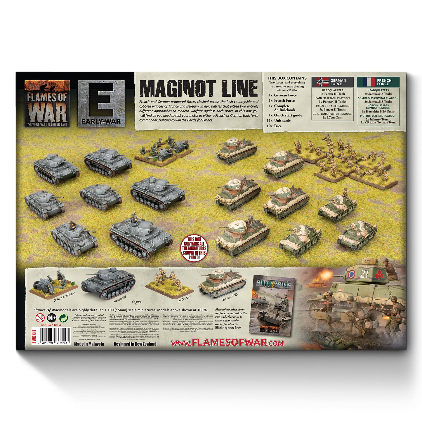 MAGINOT LINE GERMAN vs FRENCH STARTER SET