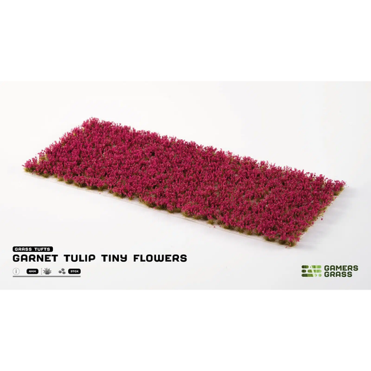 GAMER'S GRASS GARNET TULIP TINY FLOWERS
