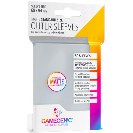 GAMEGENIC MATTE Outer Sleeves Standard Card Game
