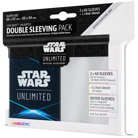 STAR WARS UNLIMITED ART SLEEVES DOUBLE SLEEVING PACK SPACE BLUE