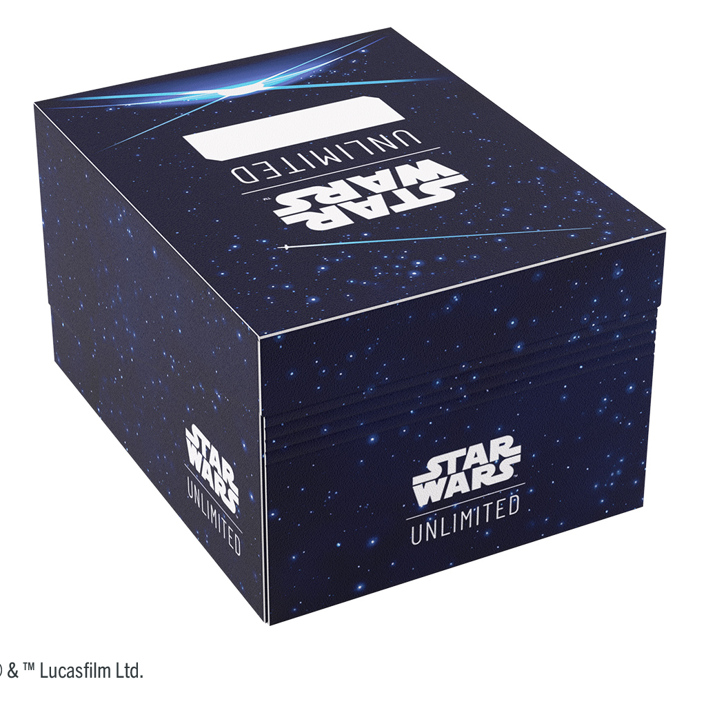 STAR WARS UNLIMITED SOFT CRATE TWIN SUNS: CARD BACK BLUE