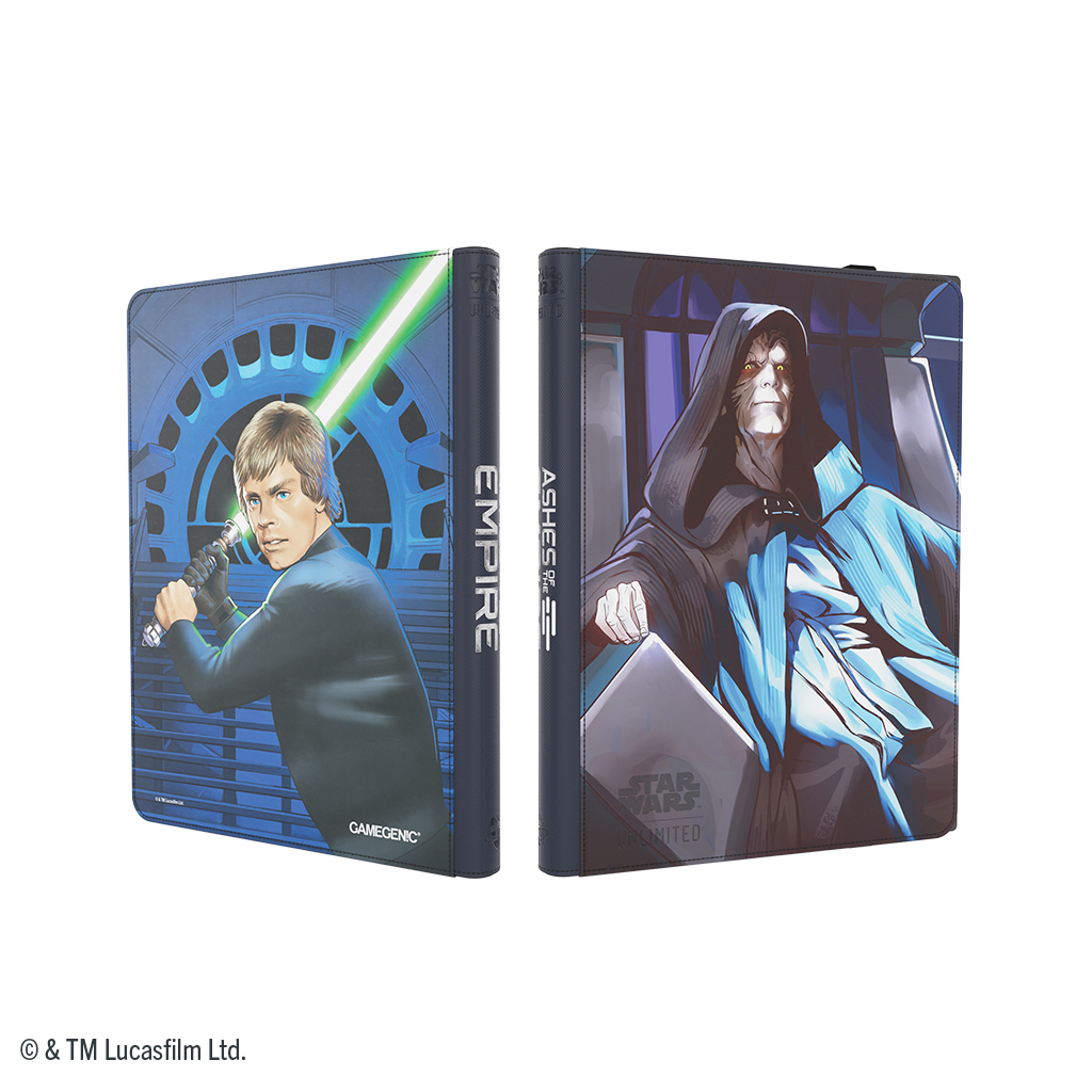STAR WARS UNLIMITED ZIP-UP ALBUM 18 POCKET LUKE SKYWALKER/EMPEROR PALPATINE