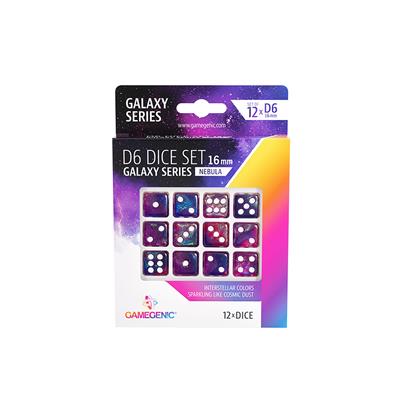 GAMEGENIC D6 DICE 12CT SET NEBULA