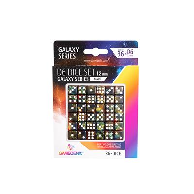 GAMEGENIC D6 DICE 36CT SET MARS