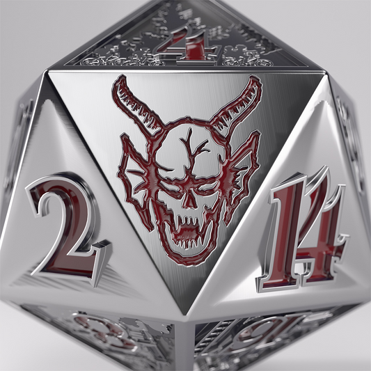 GAMEGENIC STRANGER THINGS HELLFIRE CLUB PREMIUM METAL D20