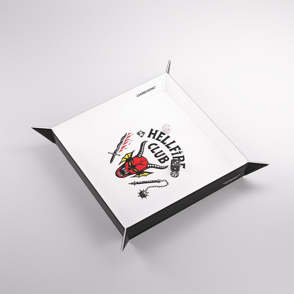 GAMEGENIC STRANGER THINGS HELLFIRE CLUB MAGNETIC DICE TRAY