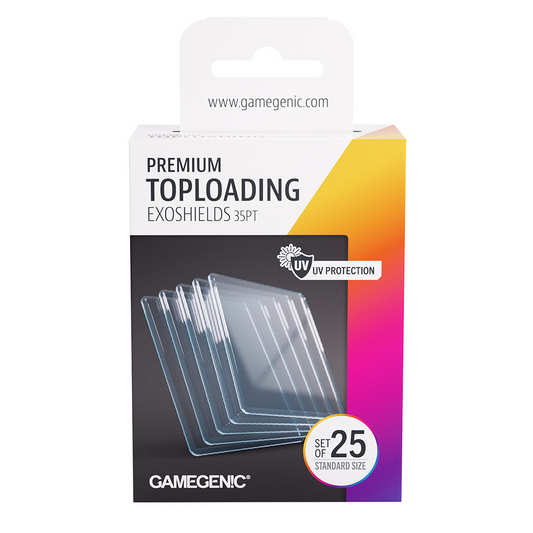 GAMEGENIC PREMIUM TOPLOADING EXOSHIELDS 35PT - CLEAR
