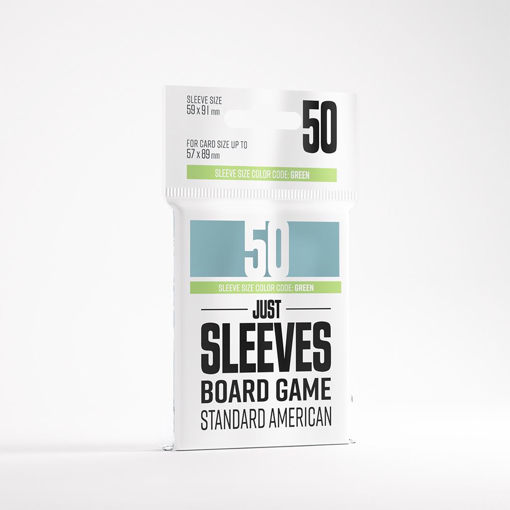 JUST SLEEVES: BOARD GAME STANDARD AMERICAN (50)