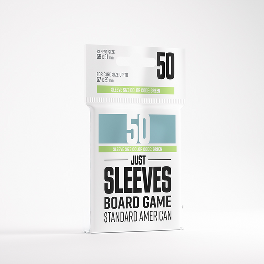 JUST SLEEVES: BOARD GAME STANDARD AMERICAN (50)