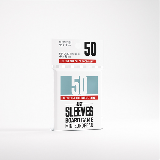 JUST SLEEVES: BOARD GAME MINI EUROPEAN (50)